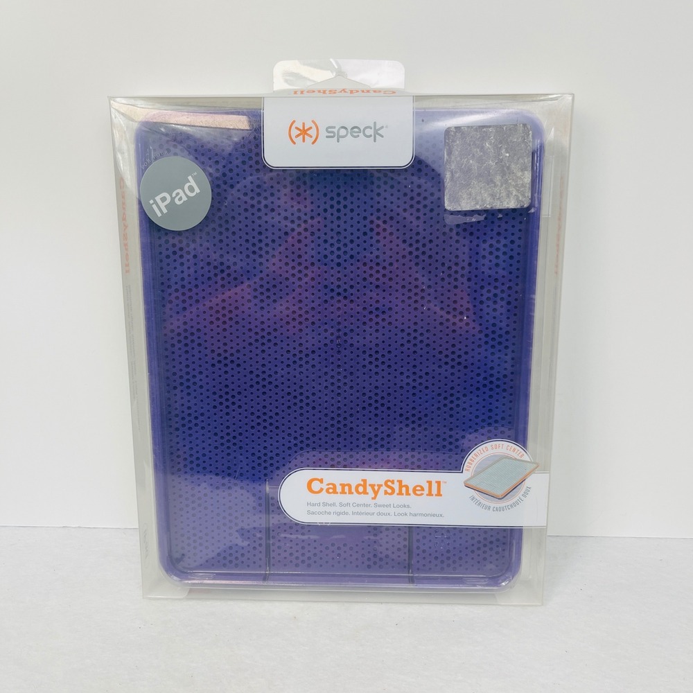 Speck CandyShell iPad Case Purple Hard Shell Soft Center IPAD-CNDY-A15A13